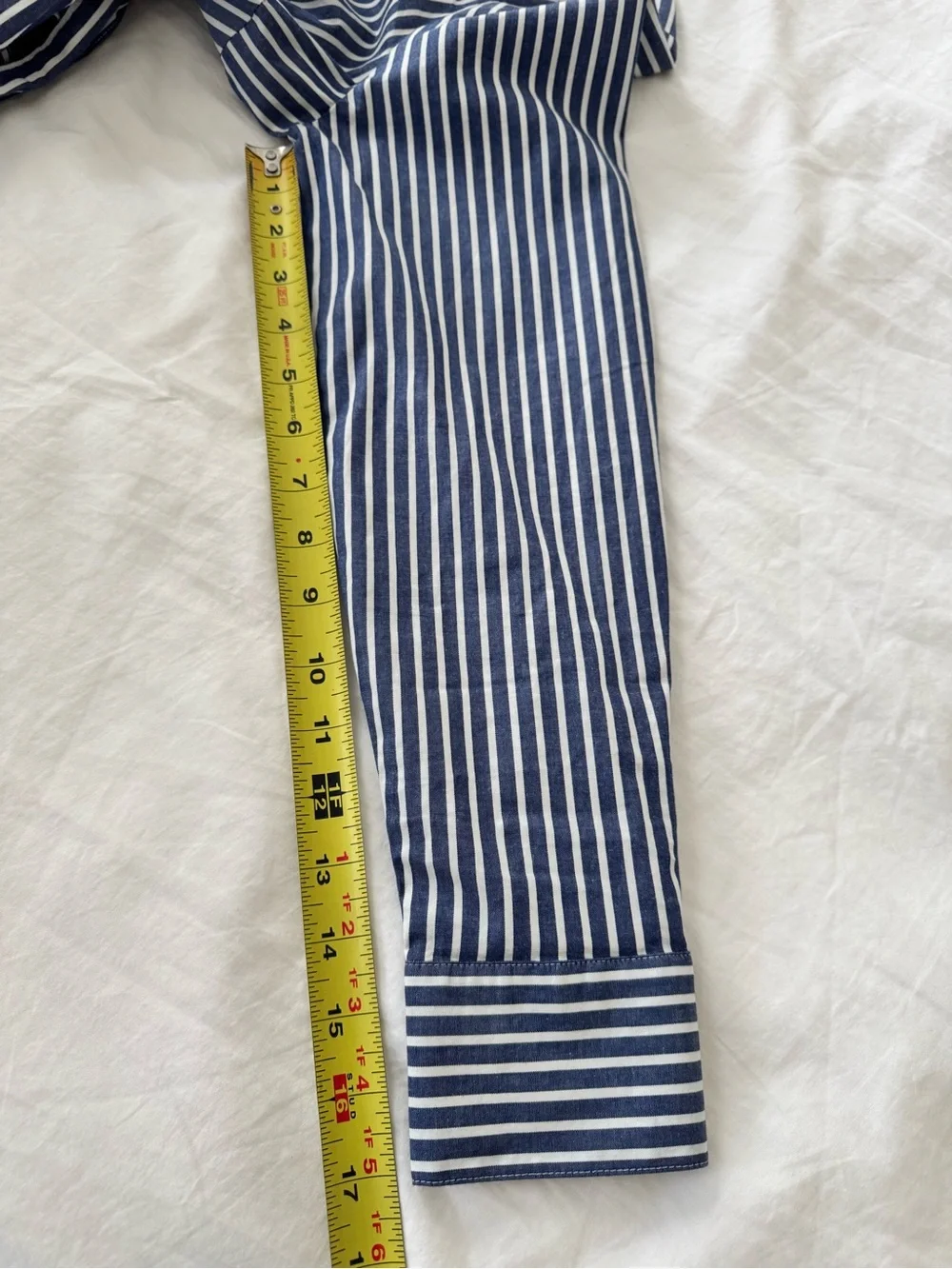 J. Crew Factory Striped Button-Front Shirt Dress  - Navy/White Size 4